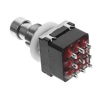 ULDIGI Pedal De Efectos Para Guitarra Conmutador De 9 Pines, Accesorio Metálico Negro Para Pedal Musical, Botones Duraderos Para Efectos Guitarra Eléctrica y Acústica, Adecuado Para Uso Profesional