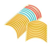 ULDIGI Pegatinas Adhesivas para Manómetro Cuarto de Círculo, 60 Unidades Tricolor Rojo, Amarillo y Verde, Reflectantes y Resistentes a Rayos UV para Inspección Industrial y Seguridad