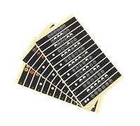 ULDIGI Pegatinas para Diapasón de Guitarra Notas Mapas Etiquetas Juego de 12 Pegatinas de Escala Calcomanías para Trastes de Diapasón para Distintos Tipos de Guitarras