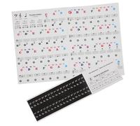 ULDIGI Pegatinas para Piano de 2 Hojas en Pvc Fáciles de Pegar sin Dejar Residuos, Diseño Simple y Elegante para Principiantes en Teclados Electrónicos y Pianos
