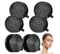 ULDIGI Pendientes de Clip sin Perforación 3 Pares Diseño Circular Espiral Acero Inoxidable Negro Ligeros y Hipoalergénicos Joyería para Orejas Uso Diario y Moda