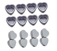 ULDIGI Piezas Caja De Hojalata De Amor Dulces De Cafe Contenedores Decorativos Lata De Hojalata Latas En Forma De Corazon Cajas De Rojas Tarros De Transparentes
