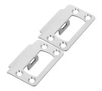 ULDIGI Placa de Refuerzo para Pestillo de Puerta Corredera Interior de Acero Inoxidable Compatibilidad y Alineación Precisa para Reparación Segura