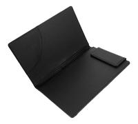 ULDIGI Porta Cheques de Restaurante Pequeño Negro Magnético, Tarjetero para Caja Registradora de Cuero, Libro de Menú para Servicios de Alimentos en Hoteles y Bares, Carpeta