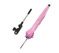 ULDIGI Sombrilla para Carrito de Niña con Protección Uv Multifuncional y Fácil de Instalar Parasol para Cochecito Color Rosa con Recubrimiento Plateado Antibrillo para Exterior