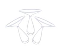 ULDIGI Soporte de Clip Pantalla de Lámpara Cónica 3 Piezas 80 MM Marco de Alambre para Bricolaje Accesorios para Pantallas de Lámparas y Clips para Bombillas Uso en Candelabros