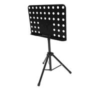 ULDIGI Soporte Portátil para Partituras Plegable Negro, Atril Ajustable para Violín y Guitarra, Soporte de Sobremesa Compacto para Partituras Orquestales y Libros de Música