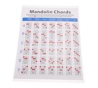 ULDIGI Tabla De Acordes De Mandolina Diapasón De Papel Recubierto Notas De Entrenamiento Práctica Fácil