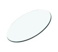 ULDIGI Tablero de Vidrio Templado Redondo para Mesa Comedor Capacidad de Carga Mejorada y Fácil Mantenimiento, Tamaño 42x42 Cm Adecuado para Salas y Suites