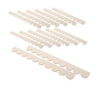 ULDIGI Tiras De Moldura De Borde Festoneado En Madera Sin Tratar, 20 Piezas Para Marcos De Puertas, Gabinetes y Estantes, Ideales Para Proyectos De Bricolaje En Interiores