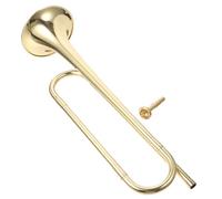 ULDIGI Trompeta Para Niños Si Bemol, Instrumento Musical Educativo De Latón Dorado Pequeño, Trompeta Práctica Adecuado Para Aprender y Tocar, Juguete Musical Para Niños