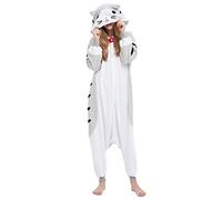 ULEEMARK Kigurumi Pijama Animal Entero Unisex para Adultos con Capucha Cosplay Pyjamas Gato Atigrado Ropa de Dormir Traje de Disfraz para Festival de Carnaval Halloween Navidad