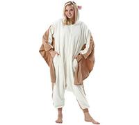 ULEEMARK Mujer Hombre Pijama Animal Entero Unisex para Adultos con Capucha Cosplay Pyjamas Ropa de Dormir Traje de Disfraz para Festival de Carnaval Halloween Navidad S