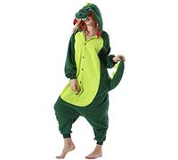 ULEEMARK Mujer Hombre Pijama Animal Entero Unisex para Adultos con Capucha Cosplay Pyjamas Ropa de Dormir Traje de Disfraz para Festival de Carnaval Halloween Navidad S