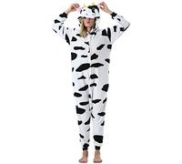 ULEEMARK Mujer Hombre Pijama Animal Entero Unisex para Adultos con Capucha Cosplay Pyjamas Ropa de Dormir Traje de Disfraz para Festival de Carnaval Halloween Navidad L