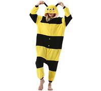 ULEEMARK Mujer Hombre Pijama Animal Entero Unisex para Adultos con Capucha Cosplay Pyjamas Ropa de Dormir Traje de Disfraz para Festival de Carnaval Halloween Navidad L