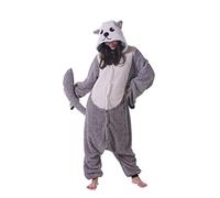 ULEEMARK Pijama Animal Entero para Adultos Pyjamas Ropa de Dormir Traje de Disfraz para Festival de Carnaval Halloween Navidad Nutria de mar-M(156-167CM)