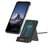 Ulefone 50 W Luftgekühlter kabelloser Ladeständer, Sicher-Schnellladung mit Dual-Coil-Design, Qi-Zertifiziert, effiziente Kühlung und leise Wärmeableitung