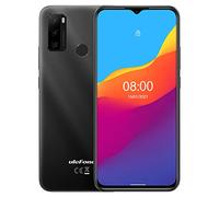 Ulefone Android 11 Moviles Libres Note 10 Teléfono, Dual SIM+SD Dedicada, Batería 5500mAh (Carga Inversa OTG), Octa-Core 32GB, 6.52'' Pantalla Waterdrop, Huella Digital + Identificación Facial Negro