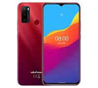 Ulefone Android 11 Moviles Libres Note 10 Teléfono, Dual SIM+SD Dedicada, Batería 5500mAh (Carga Inversa OTG), Octa-Core 32GB, 6.52'' Pantalla Waterdrop, Huella Digital + Identificación Facial Rojo