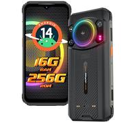 Ulefone Armor 21 Android 13 Outdoor Smartphone 16G + 256GB ROM/SD-2048GB Outdoor Handy ohne vertragung 9.600mAh Akku Display 6.58" Kamera 64MP + 24MP + 16MP Dual SIM IP68 Smartphone 2024 NFC Negro