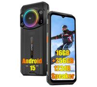 Ulefone Armor 21 Telefono Móvil Resistente Android 15, MTK G99 16GB+256GB, 64MP+24MP Cámara de visión Nocturna, 6.58" FHD+, 9600mAh Batería Telefono Movil Antigolpes IP68, Dual SIM/GPS/NFC/OTG