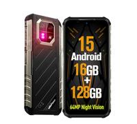 Ulefone Armor 22 (128GB) Móvil Resistente Android 14, 16GB+TF-512GB Smartphone Resistente, 6600mAh/33W, 6.58" FHD+ 120Hz 64MP+64MP Visión Nocturna 4G Dual SIM/NFC/IP68 Movil Resistente