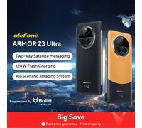 Ulefone Armor 23 Ultra 5G teléfono resistente mensaje por satélite 120W Smartphone 64MP cámara nocturna 24GB + 512GB NFC Android 13 teléfono móvil Orange