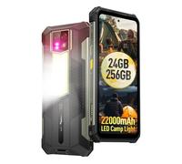 Ulefone Armor 24 22000mAh Movil Resistente 4G, 1000LM Lámpara Camping,24GB+256GB 6.78" FHD+ 120Hz 64MP+64MP Visión Nocturna Android 13 5G WIFI/NFC/GPS/IP69K Teléfono Impermeable