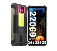 Ulefone Armor 24 Movil Resistente, 22000mAh/66W, 24GB+256GB/TF-2TB Teléfono Movil, Luz de Acampada, 64MP Visión Nocturna Cámara, Andriod 13, 6,79" HD Móvil Irrompible 120Hz, NFC/OTG/GPS/IP68/Face ID