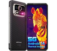 Ulefone Armor 25T Pro ULEAR25TPROB8G Móvil Resistente 5G Android 14 Cámara Térmica 8GB RAM 256GB ROM 6500mAh Batería 64MP Visión Nocturna IP68 IP69K Negro