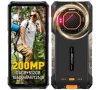 Ulefone Armor 26 Ultra 5G - Teléfono móvil irrompible (24 GB, 512 GB, 200 MP+50 MP, 15600 mAh, 6,78 pulgadas, 120 Hz, FHD+, teléfono irrompible, Android 13/WiFi 6/NFC/OTG