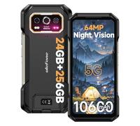 Ulefone Armor 27 Pro 5G Movil Resistente, 24GB+256GB/2TB Android 14 Smartphone, 10600mAh/33W Carga Inalámbrica, 50MP+64MP Visión Nocturna Teléfono Movil, 120Hz 6.78" FHD+, Face ID, IP68/GPS/NFC/OTG