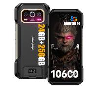 Ulefone Armor 27 Pro Movil Resistente 5G, Android 14 Smartphone Cámara 64MP+50MP+50MP+32MP 24GB+256GB/SD-2TB 10600mAh Batería Teléfono Movil 6,78 FHD+ 120Hz, 33W Carga Rápida GPS/NFC/OTG