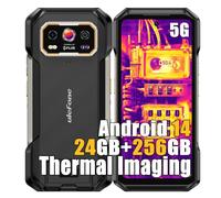 Ulefone Armor 27T Pro 5G Móvil Resistente, Dimensity 6300 24GB+256GB, 64MP+Cámara de Imagen térmica, 6.78"FHD+, 10600mAh, Android 14 Telefono Movil Antigolpes IP68, 4G LTE, NFC, GPS, Ricarica Wireless