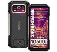 Ulefone Armor 27T Thermal Rugged Smartphone 2025, 10600 mAh carga inalámbrica 30 W, 24 GB + 256 GB/2 TB Teléfono robusto, 64 MP + cámara térmica, teléfono 6,78" FHD+/120 Hz móviles resistentes IP68