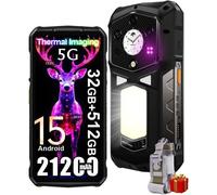 Ulefone Armor 29 Pro 32GB 512GB 6.67" AMOLED 5G Dual SIM Cámara Térmica Batería 21200mAh Android 15 Negro