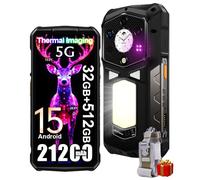 Ulefone Armor 29 Pro (Thermal) AI Móvil Resistente 5G, 32GB+512GB/2TB, Android 15 Móvil Irrompible con Cámara Térmica, AMOLED Pantalla Dual 6.67"FHD+, 21200mAh 120W, 50MP+64MP, Luz LED1000LM, WiFI 6E