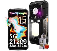 Ulefone Armor 29 Pro Thermal Version AI Móvil Irrompible 5G, 32GB+512GB/2TB Android 15 Móvil Resistente con Cámara Térmica, AMOLED Pantalla Dual 6.67" FHD+, 50MP+64MP, 21200mAh 120W,4G&5G,WiFi 6E,NFC