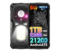 Ulefone Armor 29 Ultra 5G Movil Resistente 2025, 32GB+1TB/SD-2TB Android 15 AI Smartphone 21200mAh Teléfono Movil 6,67” FHD+ 120Hz AMOLED+1,04" Subpantalla, Cámara 64MP+50MP, 3-Slots/WiFi7/OTG/NFC