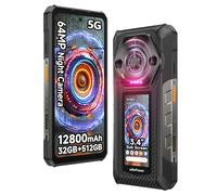 Ulefone Armor 30 Pro 5G Móvil Resistente con Doble Pantalla, 32GB+512GB/2TB Dimensity 7300X, Pantalla 6,95" FHD+ 120Hz + 3,4", 12800mAh 66W, 50MP+64MP+32MP, Android 14 Movil Irrompible, NFC/OTG/GPS
