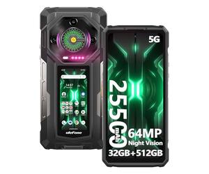 Ulefone Armor 33 Pro 5G Móvil Resistente Doble Pantalla, Móvil 22500mAh 32GB+512GB/2TB Dimensity 7300X, Pantalla 6,95" FHD+ 120Hz + 3,4", 50MP+64MP+32MP, Android 14 Movil Irrompible, NFC/OTG/GPS