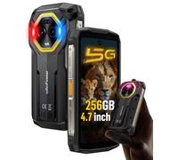 Ulefone Armor Mini 20 Pro 5G Teléfono Movil Resistente, 4,7'' HD+, 16GB+256GB(2TB), Carga Inalámbrica Android 14, 33W 6200mAh, Visión Nocturna 64MP, NFC/GPS/5G Dual Sim/Movil Irrompible/IP69K