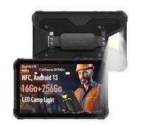 Ulefone Armor Pad 2 Outdoor Tablet 18600mAh, 16GB+256GB/2TB SD Android 13 G99 48MP+16MP 2K 11 pulgadas Tab con linterna de 750 lúmenes, resistente al agua 4G Dual SIM/NFC/WiFi 6/ID GPS/OTG