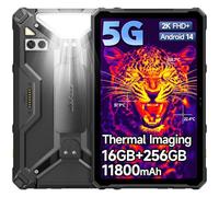 Ulefone Armor Pad 4 Ultra 5G Tablet Rugerizada con Imágenes Térmicas, Android 14, 16GB+256GB+TF 2TB, 11800mAh/33W, Tablet 10.36 Pulgadas, 1100 Lúmenes Luz de Acampada, 50MP+32MP, 500Nit/5G WiFi/NFC