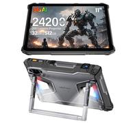 Ulefone Armor Pad 5 Ultra Tablet Resistente con 200LM Proyector, Dual Acampada de 1000 lúmenes, 512GB, Android 15 Tablet Irrompible 5G, 11 FHD+, Dual 64 MP Visión Nocturna, IP68/IP69K, NFC, GPS, OTG