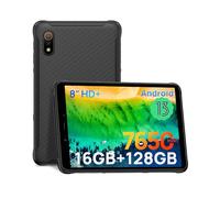 Ulefone Armor Pad Pro Tablet Resistente 16GB + 128GB/SD-2048GB Android 13, Tablet Rugerizada 8,0 Pulgadas, Batería 7650 mAh, 48MP Cámara, Mini Tableta Doble SIM 4G IP68/IP69K/GPS/NFC/3 Card Slots