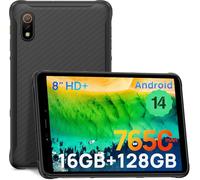 Ulefone Armor Pad Pro Tablet Resistente 16GB + 128GB/SD-2048GB Android 14, Tablet Rugerizada 8,0 Pulgadas, Batería 7650 mAh, 48MP Cámara, Mini Tableta Doble SIM 4G IP68/IP69K/GPS/NFC/3 Card Slots