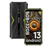 Ulefone Armor X12 Móvil Resistente 2024 Android 13 Go, Teléfono Movil 5,45" HD, 6GB+32GB(256GB SD) Smartphone Robusto, 4860mAh Batería, 13MP+8MP Cámara, IP68/IP69K Doble 4G/NFC/GPS/OTG/Verde