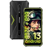 Ulefone Armor X12 Móvil Resistente 2025 Android 13 Go, 6GB+32GB(256GB SD), Teléfono Movil 5,45" HD, Smartphone Robusto, 4860mAh Batería, 13MP+8MP Cámara, IP68/IP69K Doble 4G/NFC/GPS/OTG/Vert